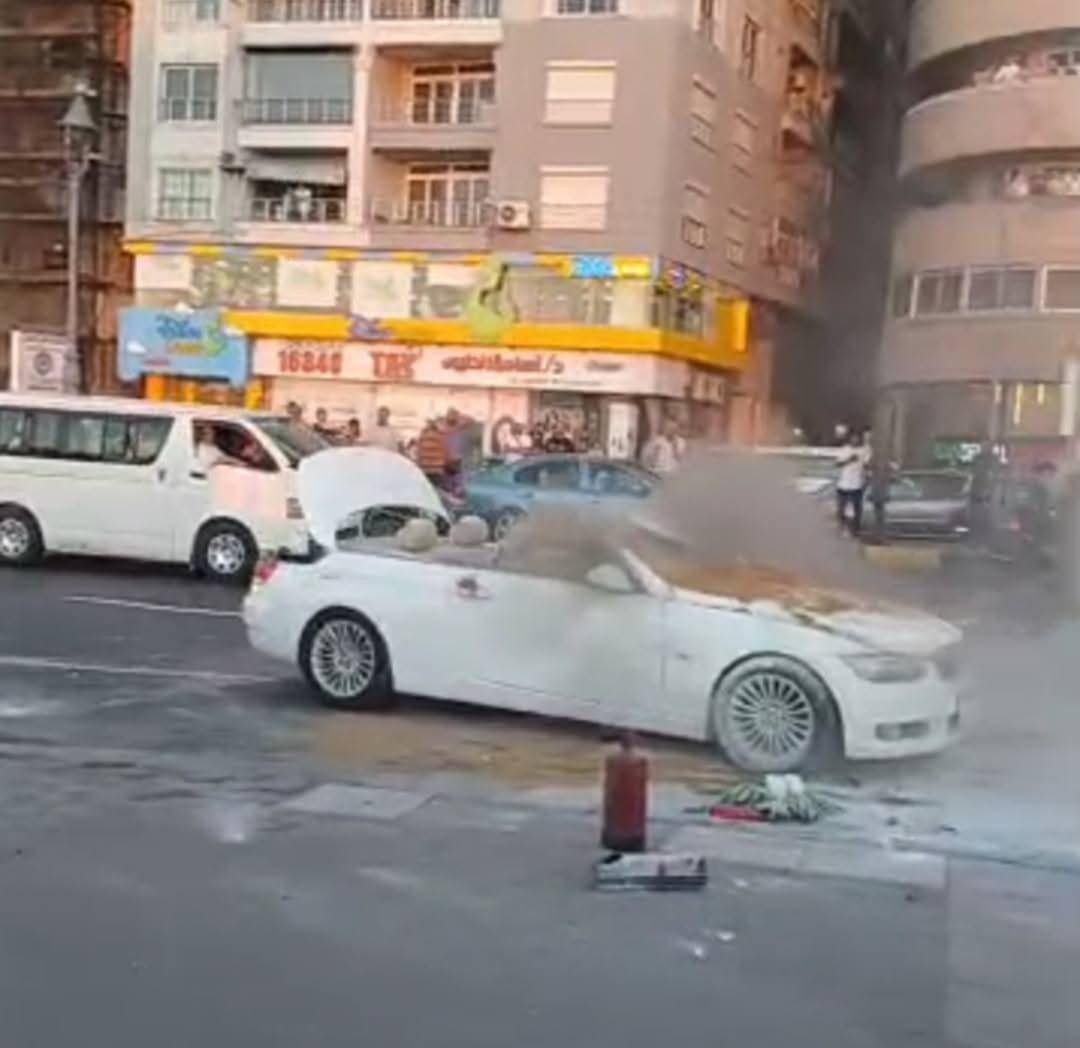 حريق سيارة في الإسكندرية حريق سيارة في الإسكندرية
