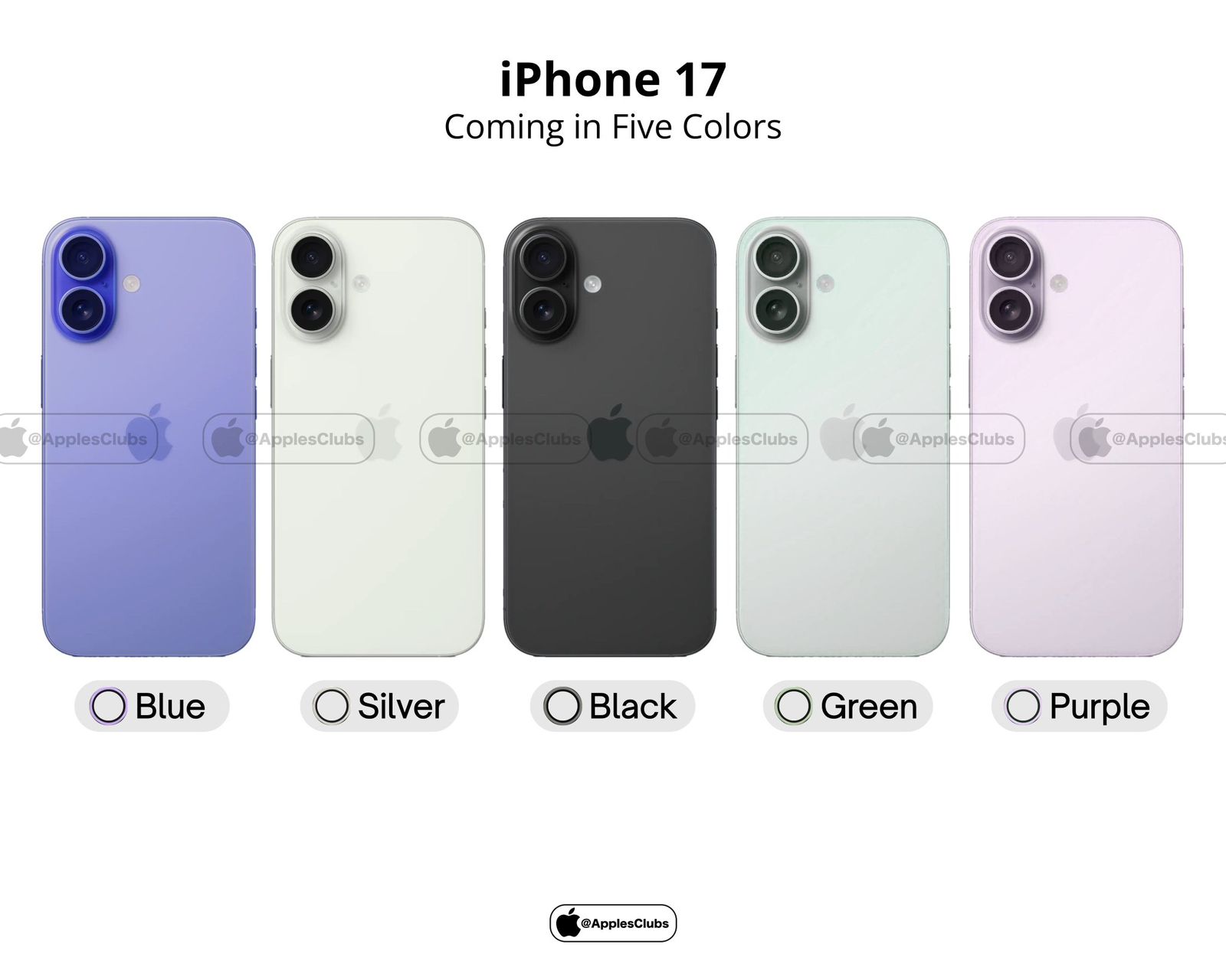آبل تكشف عن ألوان iPhone 17 الجديدة: 5 خيارات منعشة لعشاق التميز آبل تكشف عن ألوان iPhone 17 الجديدة: 5 خيارات منعشة لعشاق التميز