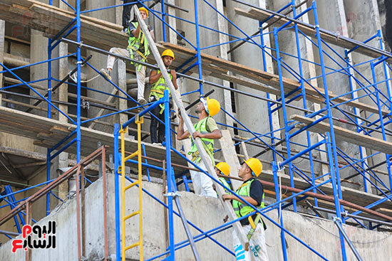 العمل علي تجديد السنترال بعد الحريق علي قدم وساق (1)