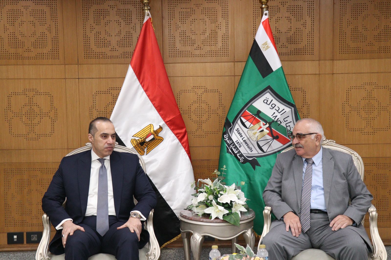 حوار رئيس قضايا الدولة مع الوزير محمود فوزى