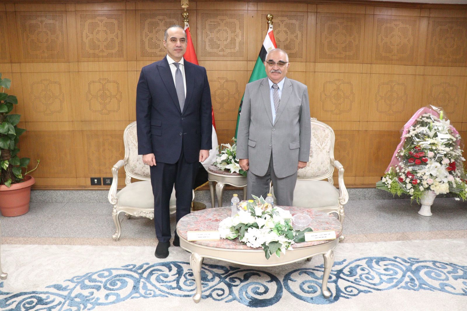 رئيس هيئة قضايا الدولة يستقب الوزير محمود فوزى