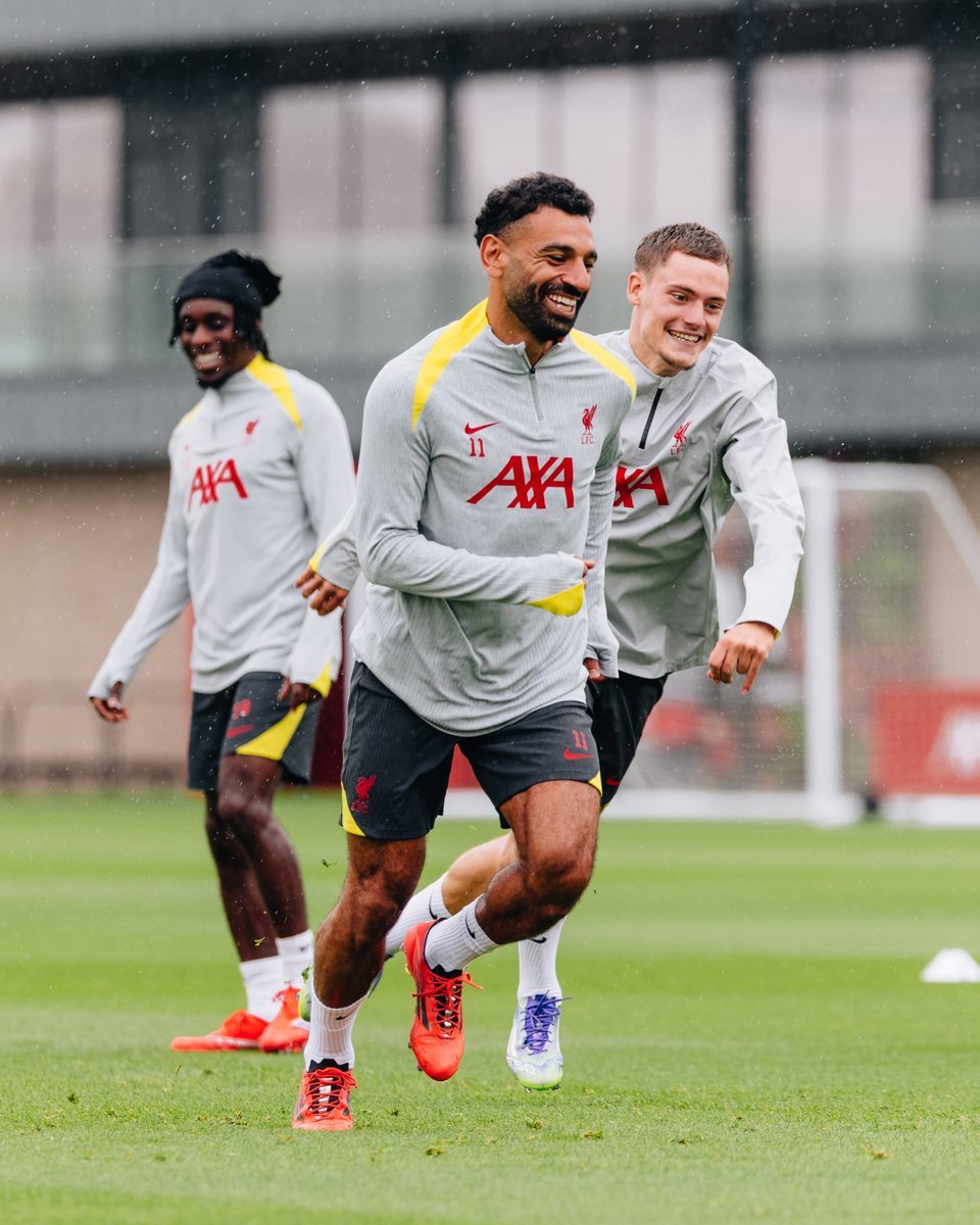 محمد صلاح وفيرتز وفريمبونج فى تدريبات ليفربول محمد صلاح وفيرتز وفريمبونج فى تدريبات ليفربول