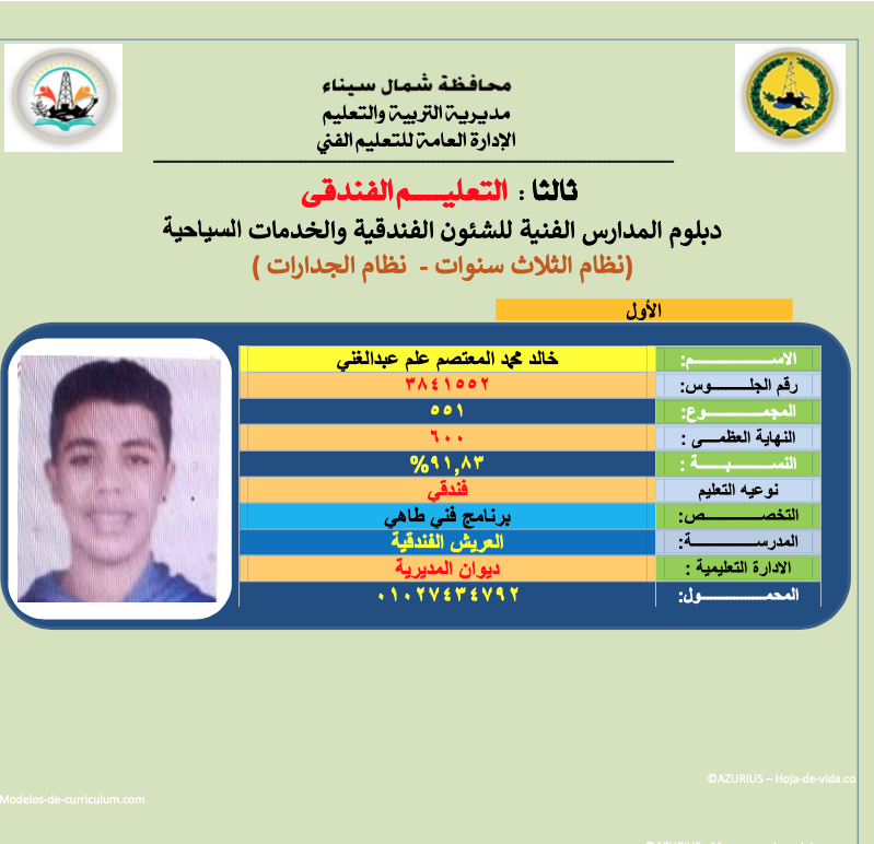 أوائل الدبلومات الفنية فى شمال سيناء (6)