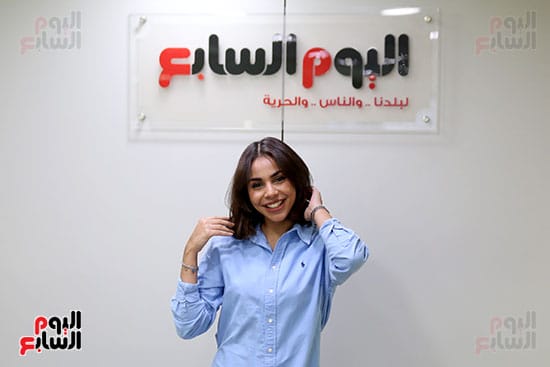 اليوم السابع يستقبل المطربة حنين الشاطر (7)