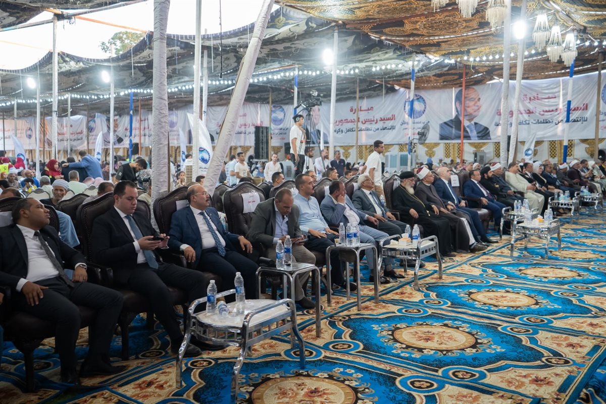جانب من الإحتفالية بمركز المنشاه جانب من الإحتفالية بمركز المنشاه