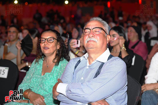 الكاتب الصحفى إبراهيم عيسى فى حفل أنغام الكاتب الصحفى إبراهيم عيسى فى حفل أنغام