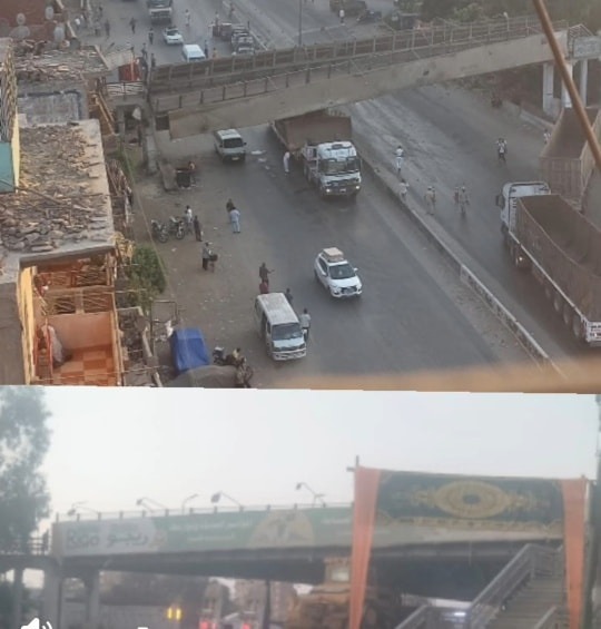 سقوط كوبرى مشاة بطوخ (5)
