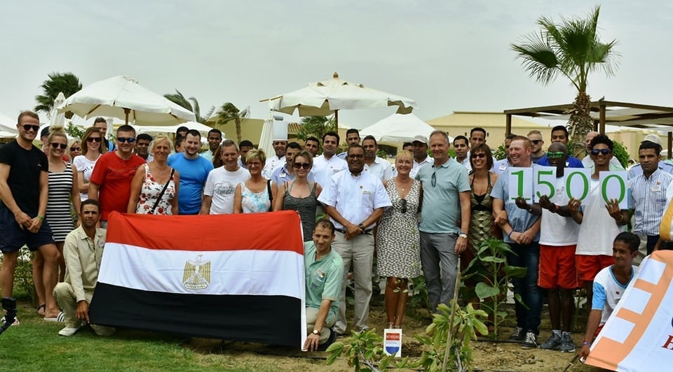 زراعة الشجرة 1500 لملكة جمال بلجيكا