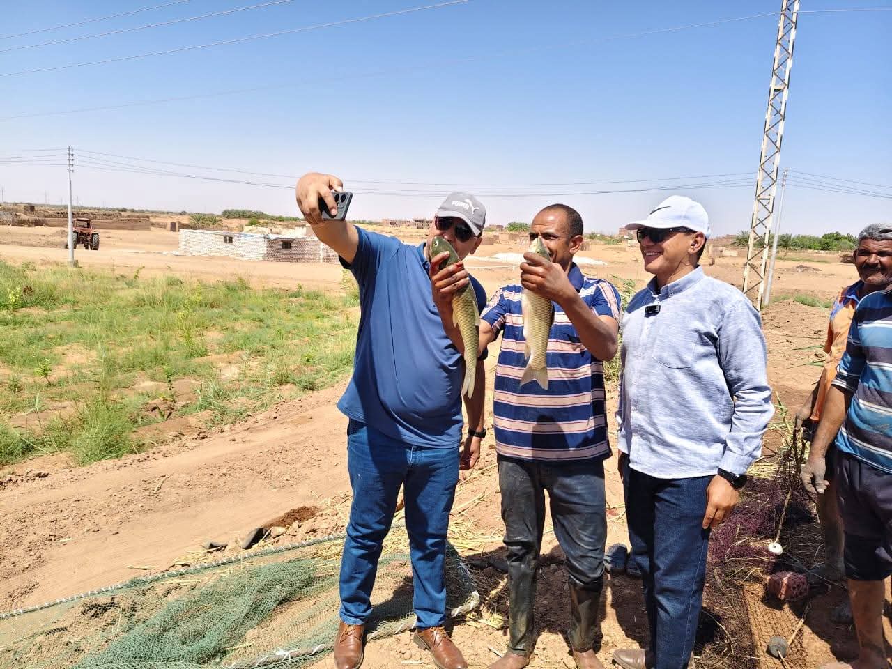 سيلفي الأسماك تعبيرا عن الفرحة