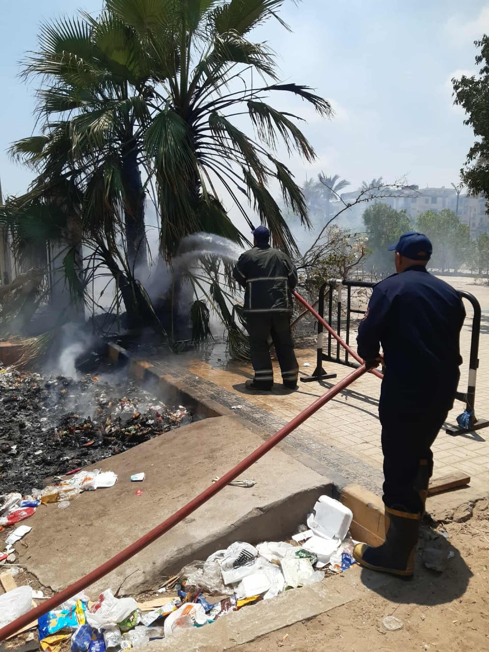 اطفاء القمامه