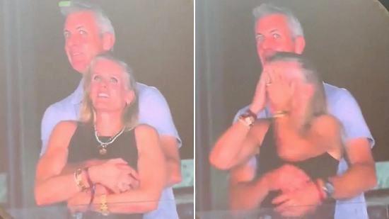 لقطة فضيحة حفل كولدبلاي