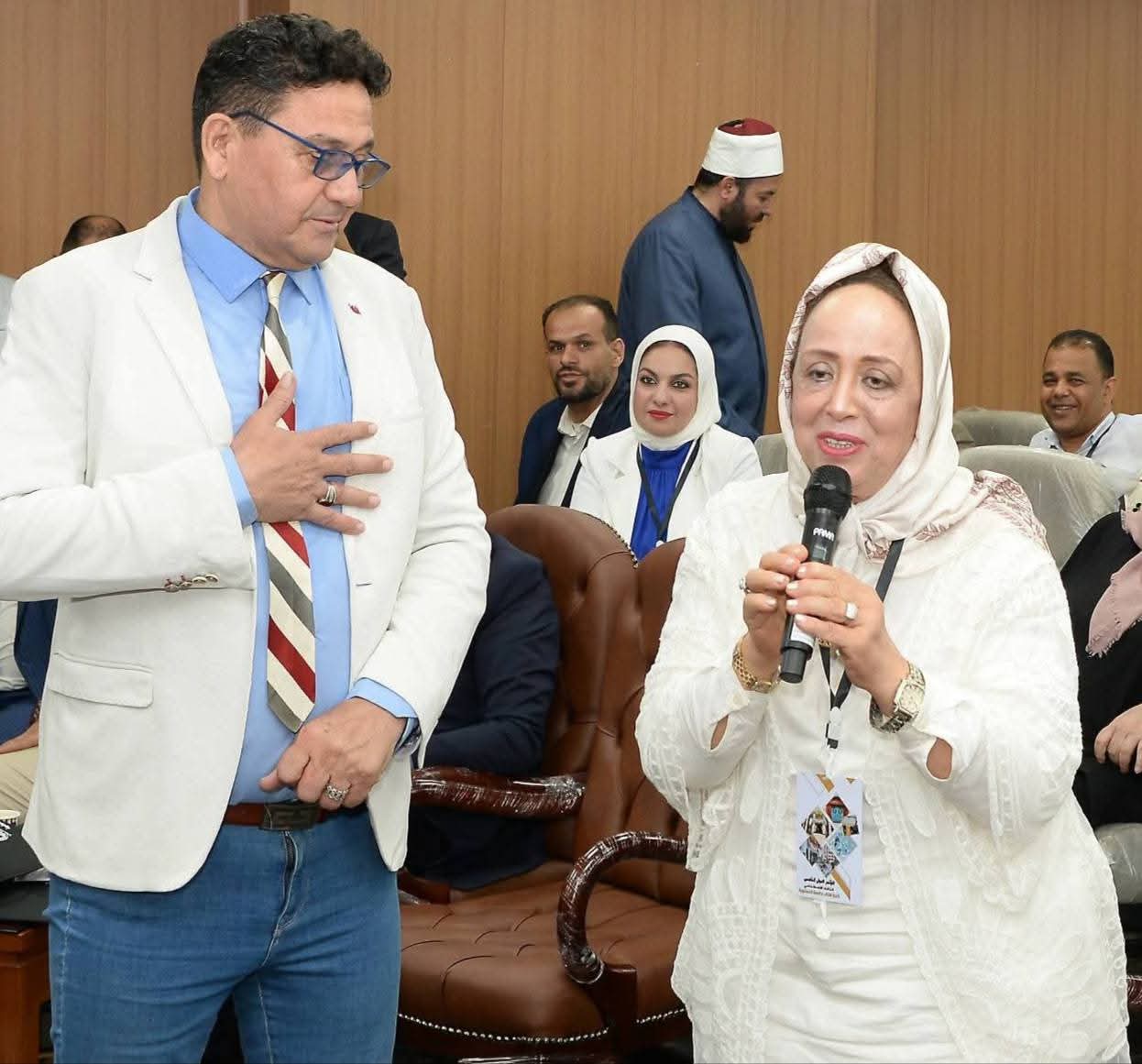 جانب من المؤتمر الدولى للذكاء الاصطناعى بآداب المنصورة (1)