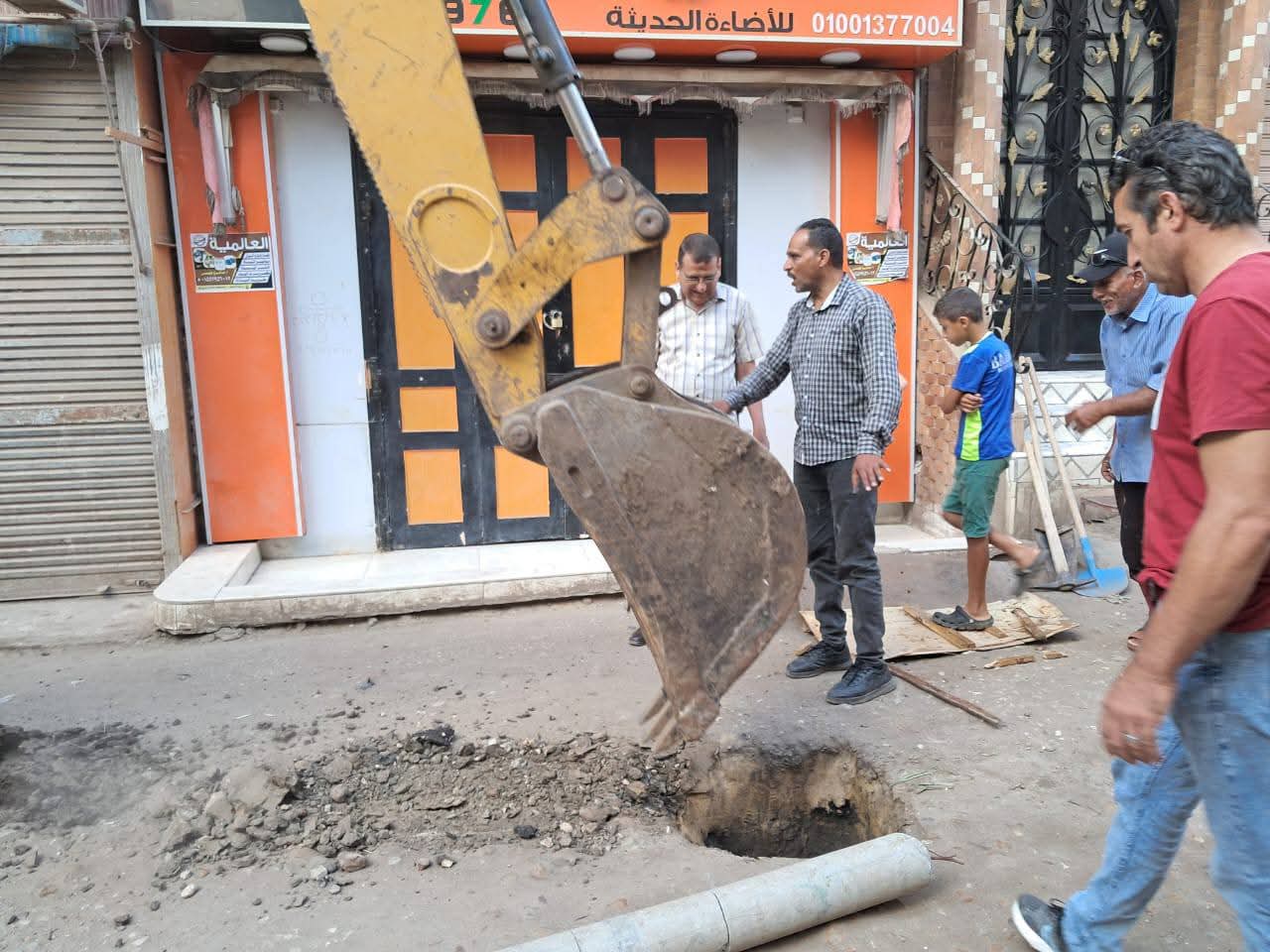 البدء في إصلاح الهبوط الأرضي