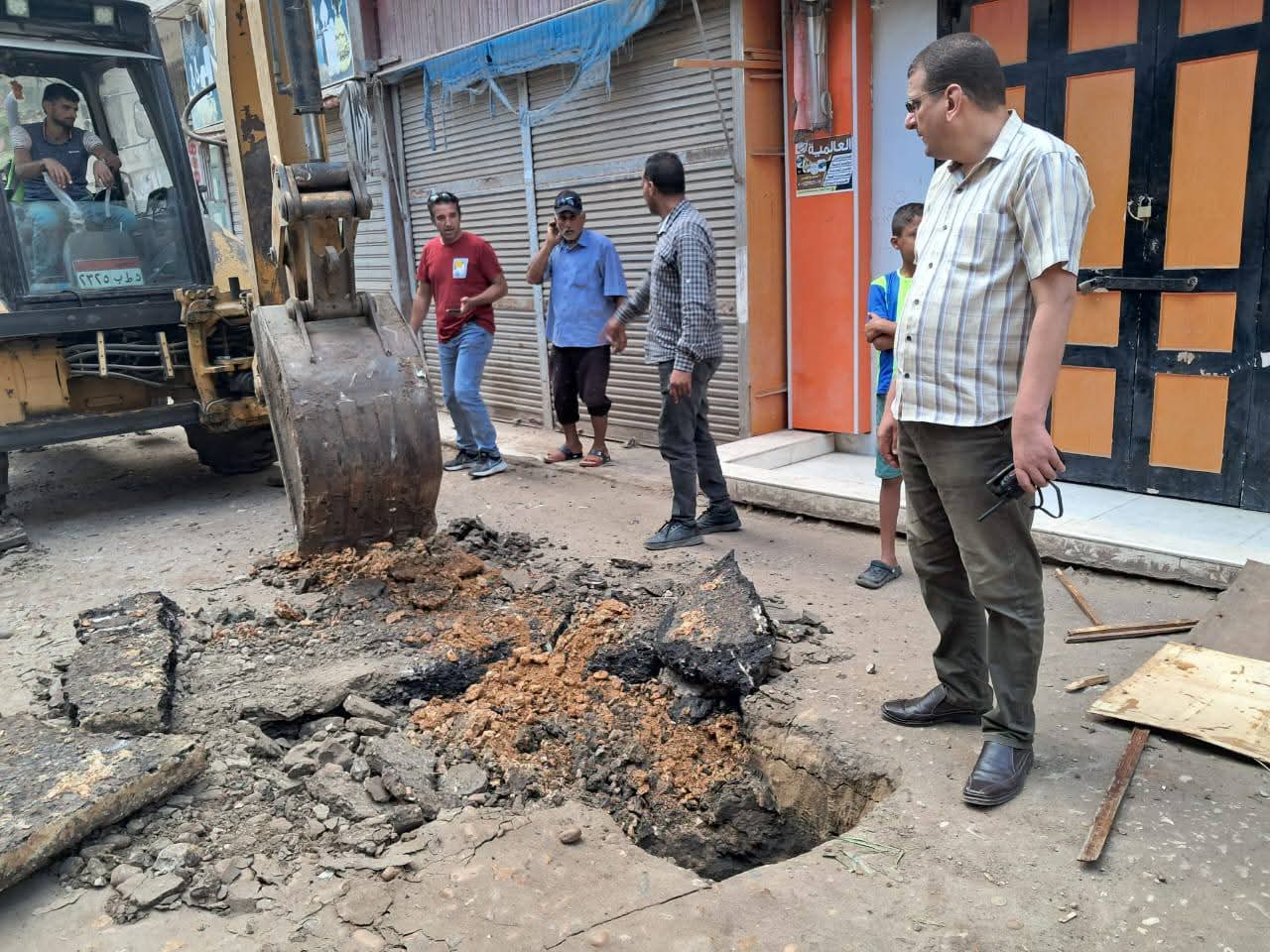 هبوط أرضي متكرر في منية النصر بالدقهلية