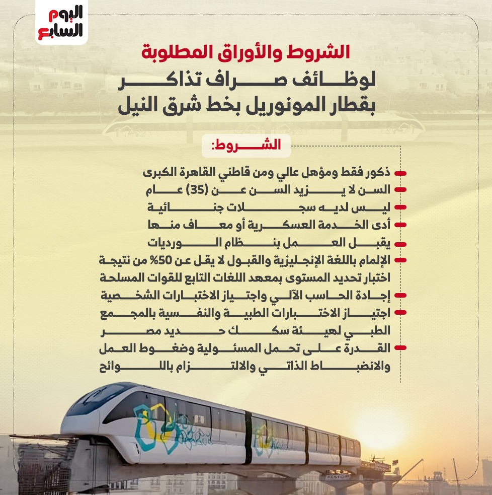 وظائف صراف تذاكر بقطار المونوريل