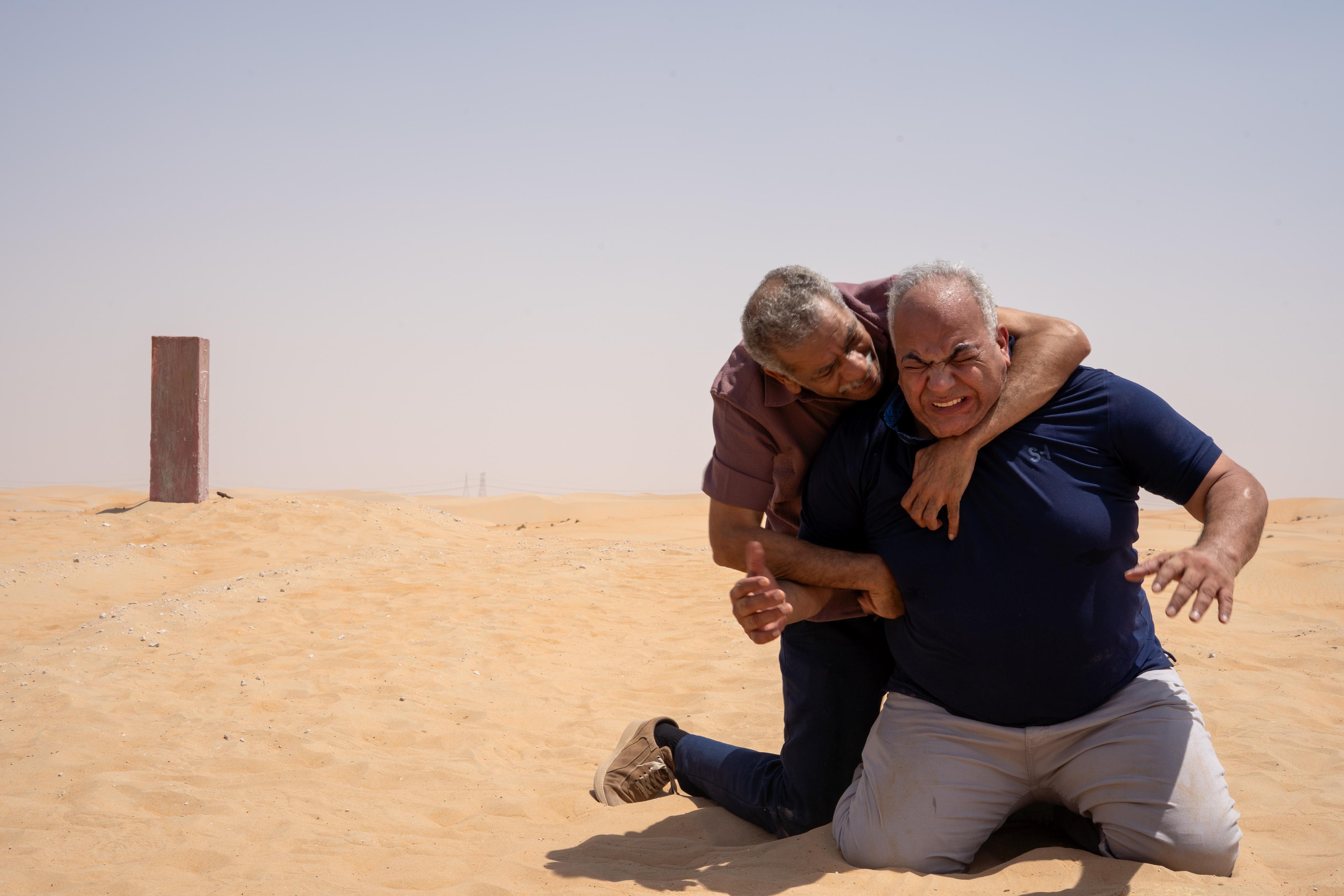 سيد رجب وبيومى فؤاد من كواليس فيلم شلة ثانوى
