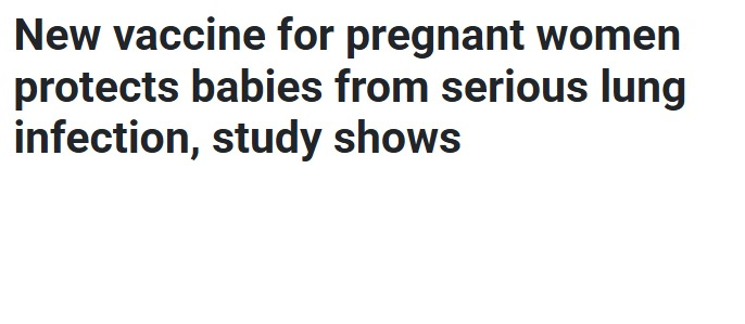 لقاح الفيروس المخلوى للأمهات الحوامل لقاح الفيروس المخلوى للأمهات الحوامل