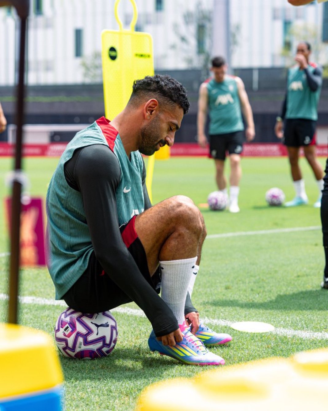 محمد صلاح في تدريبات ليفربول