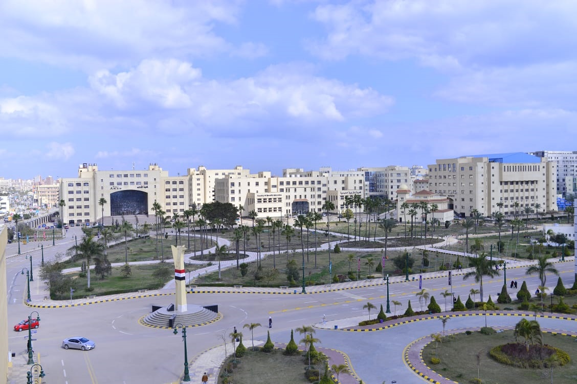 مساحات خضراء بجامعة كفر الشيخ