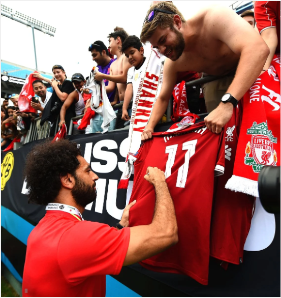 صلاح وجمهور ليفربول