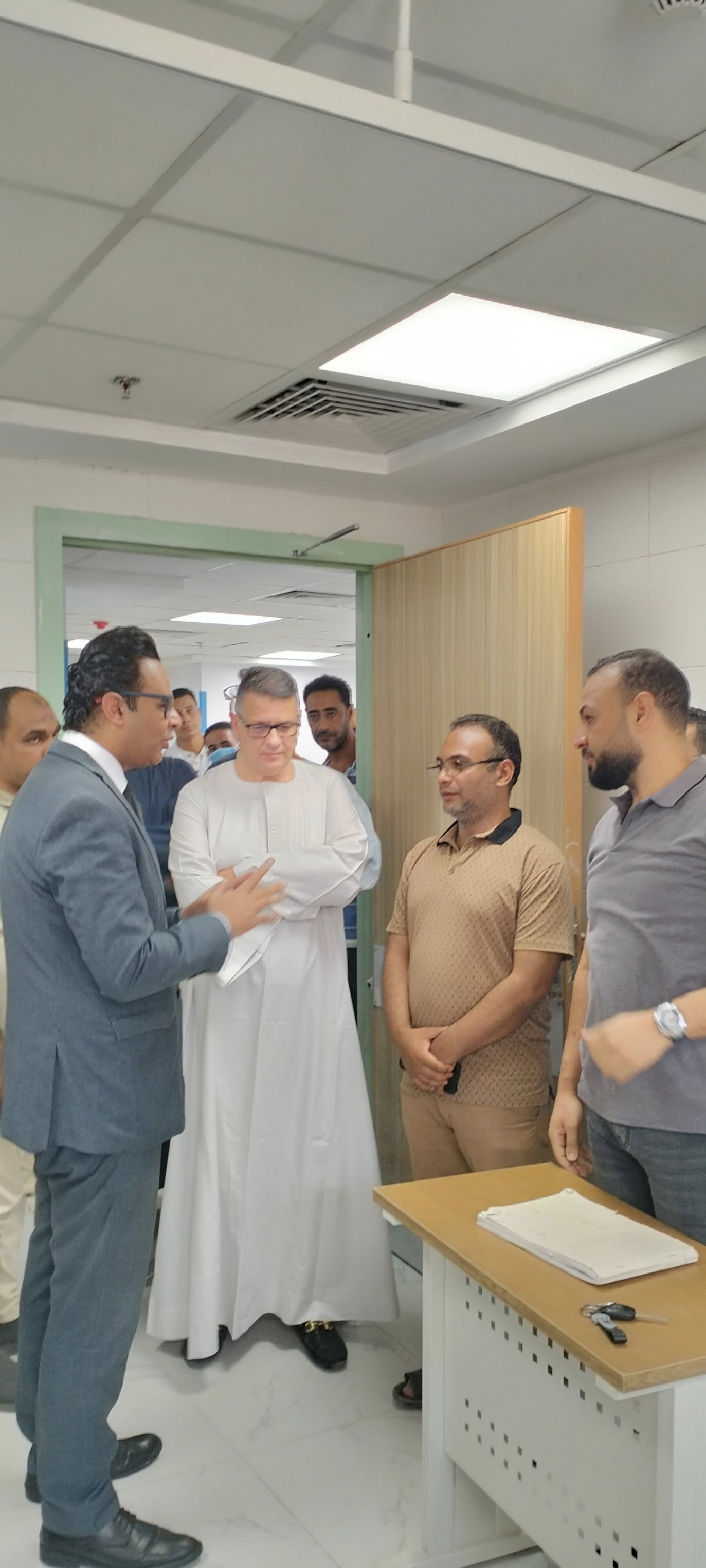 وكيل صحة سوهاج بالمستشفى وكيل صحة سوهاج يتفقد مستشفى دار السلام