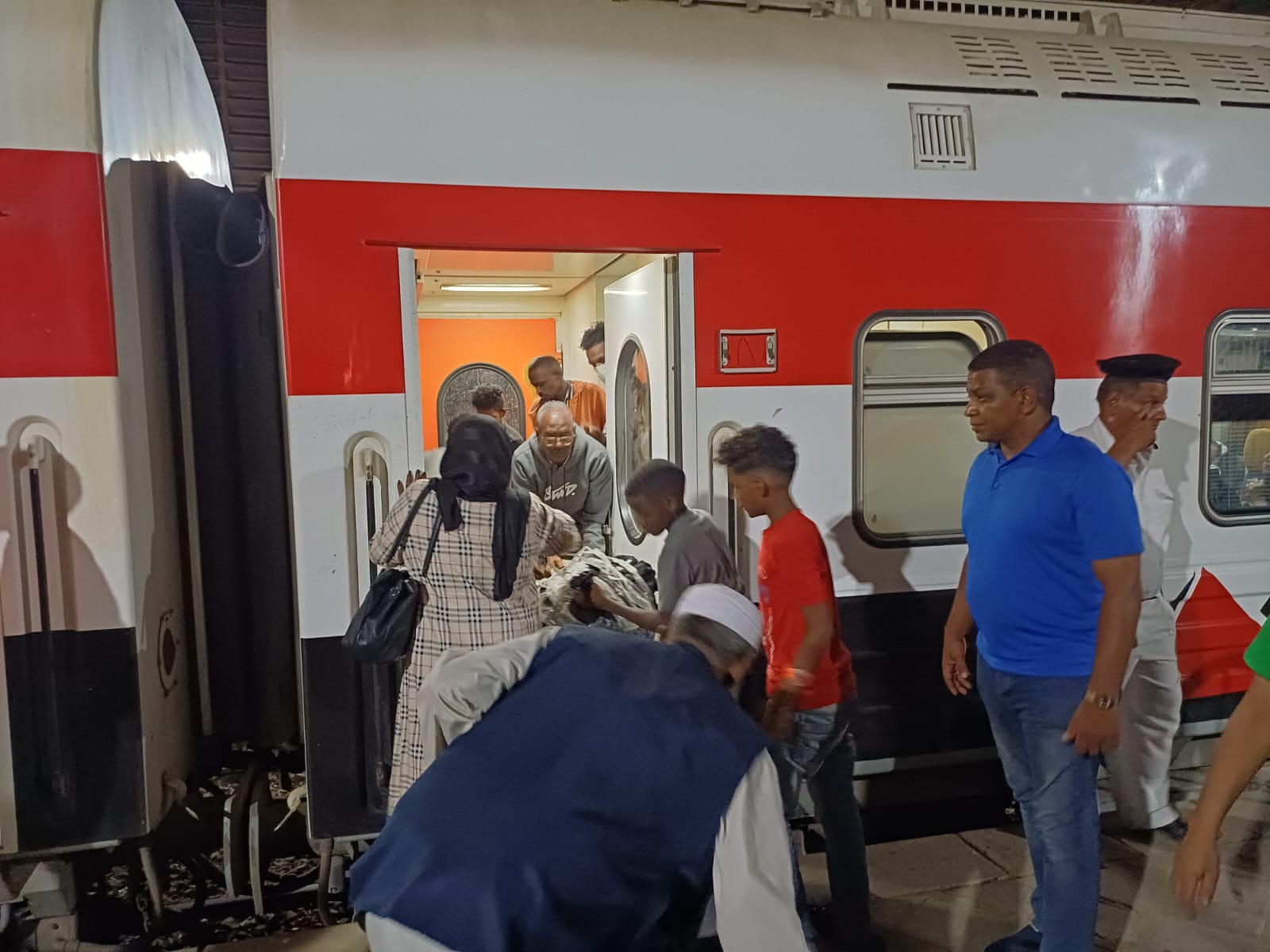 وصول قطار الأشقاء السودانيين (5)