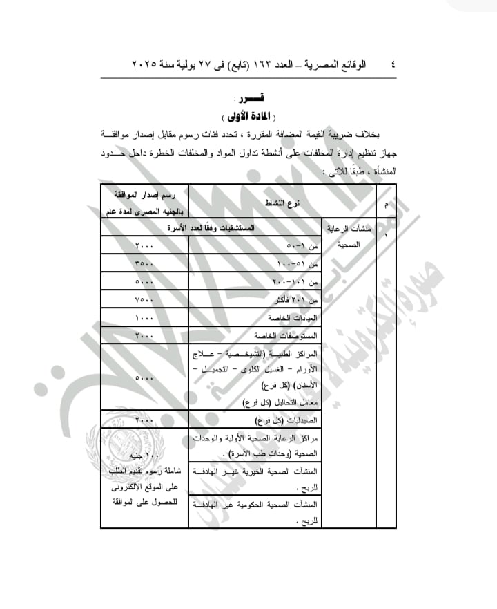 الجريدة الرسمية تنشر قرار لوزارة البيئة بتحديد رسوم جديدة لتنظيم تداول المخلفات الخطرة وزيوت الطعام الجريدة الرسمية تنشر قرار لوزارة البيئة بتحديد رسوم جديدة لتنظيم تداول المخلفات الخطرة وزيوت الطعام