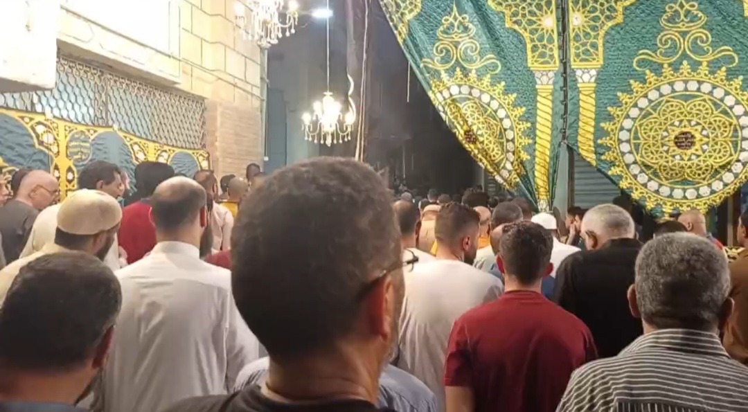 تشييع جثمانى طبيبين من الشرقية لقيا مصرعهما فى حادث أعلى الطريق الدائرى (1)