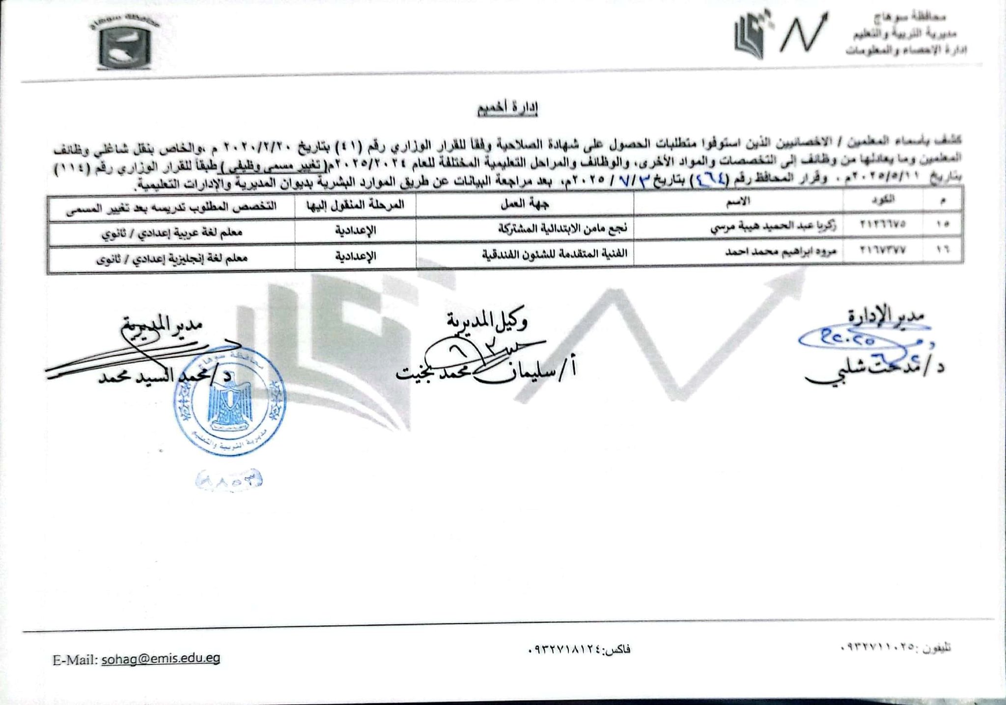 قرارات عبد الفتاح سراج محافظ سوهاج (12)