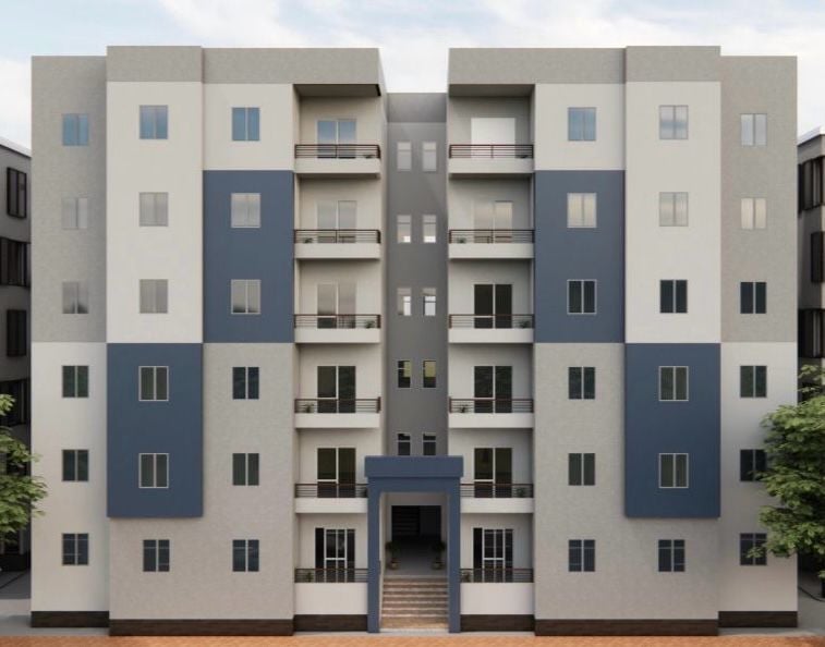 مقترح للشكل النهائى للعمارات  (1)