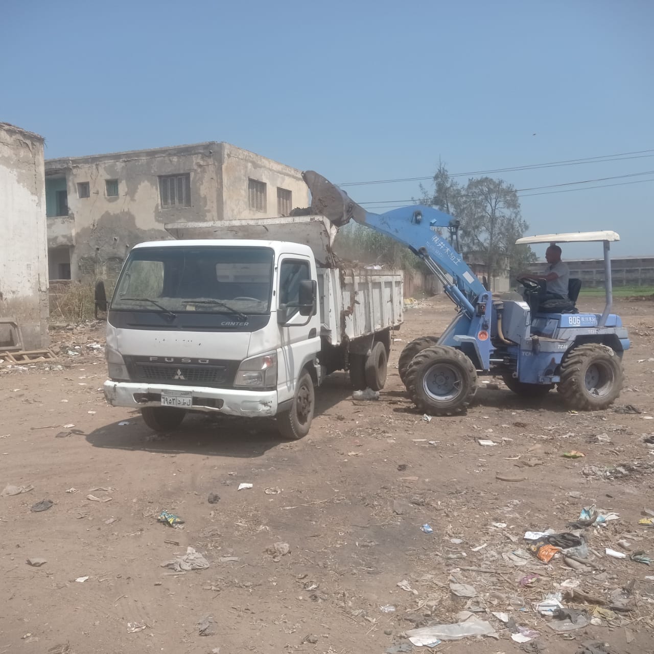رفع المخلفات بقرى دسوقر