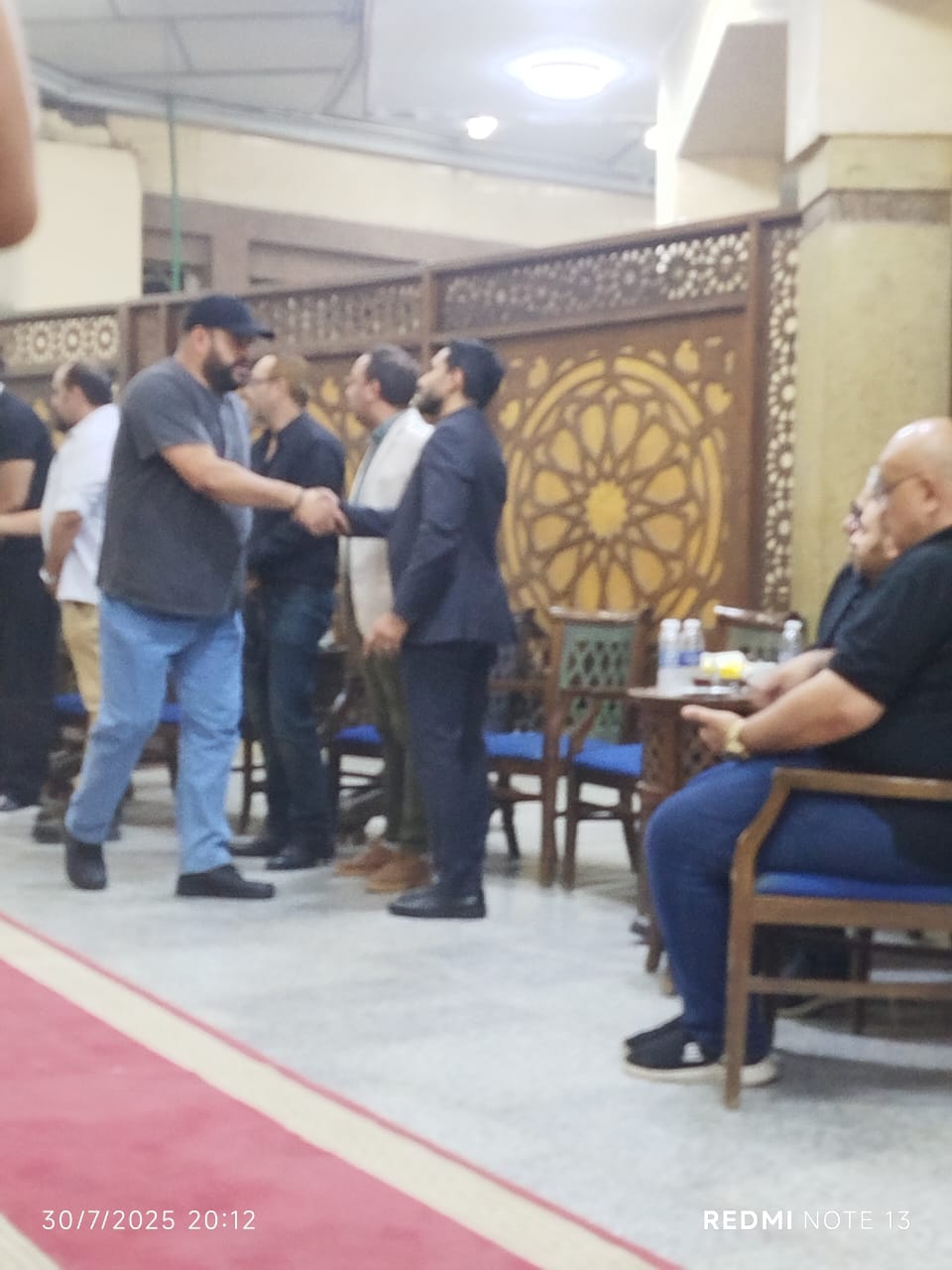 محمد ممدوح في العزاء