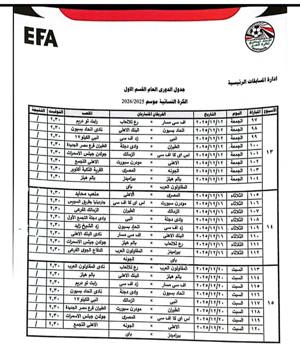 جدول مواعيد مباريات دورى الكرة النسائية  (3)
