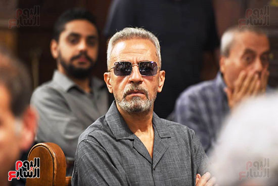 صبرى فواز فى جنازة لطفي لبيب