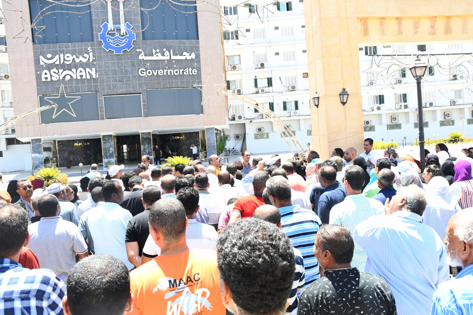 تجربة طوارئ بديوان مبنى محافظة أسوان 