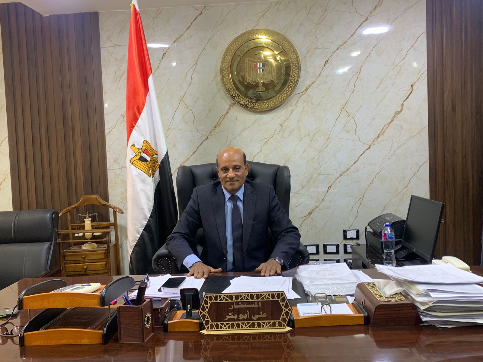 المستشار على ابو بكر رئيس محكمة البحر الأحمر 