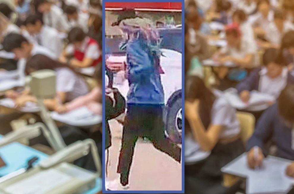 شاب يتنكر بباروكة لأداء الامتحان بدلا من طالبة