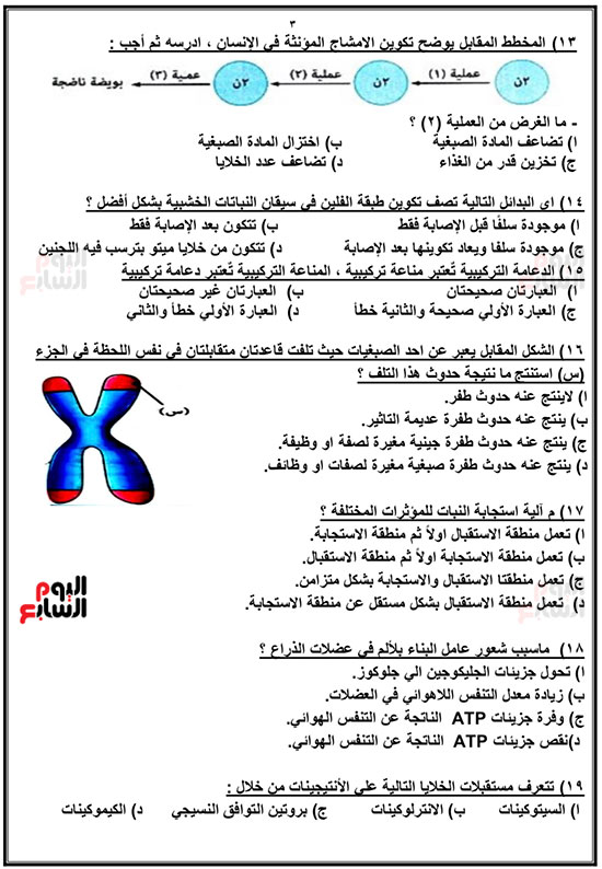خلاصة الأحياء لطلاب الثانوية العامة (3)