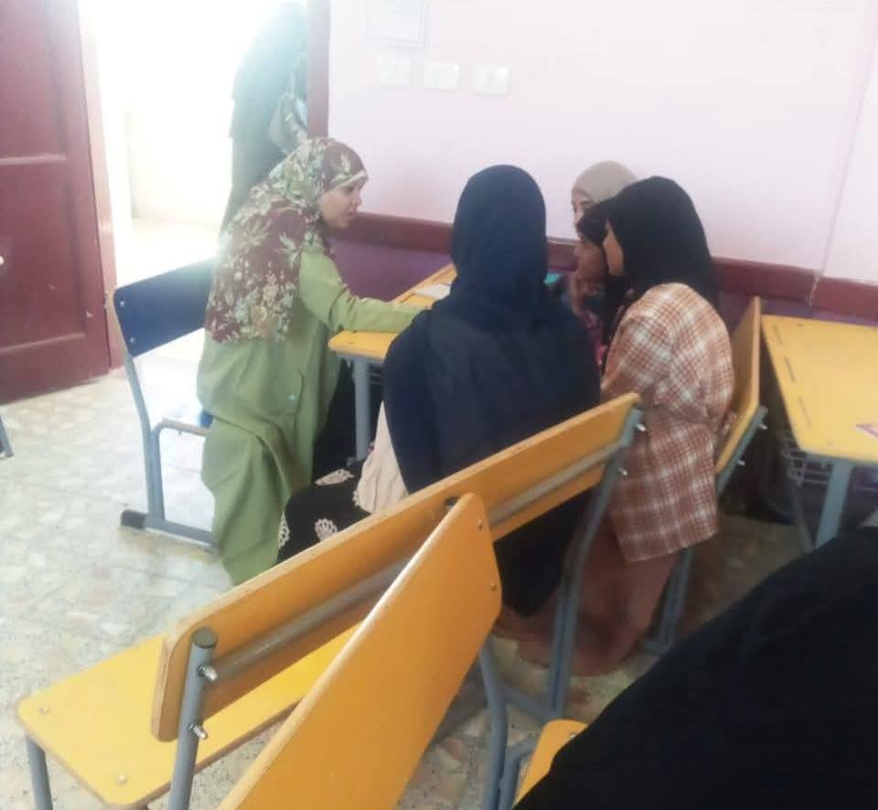 فعاليات مبادرة وحدة البناء المعرفي والدعم النفسي لدعم طالبات الإعدادية