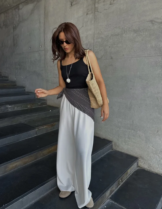 بنطلون واسع الساق