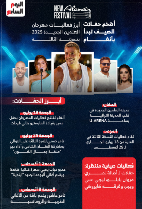 حفلات مهرجان العلمين