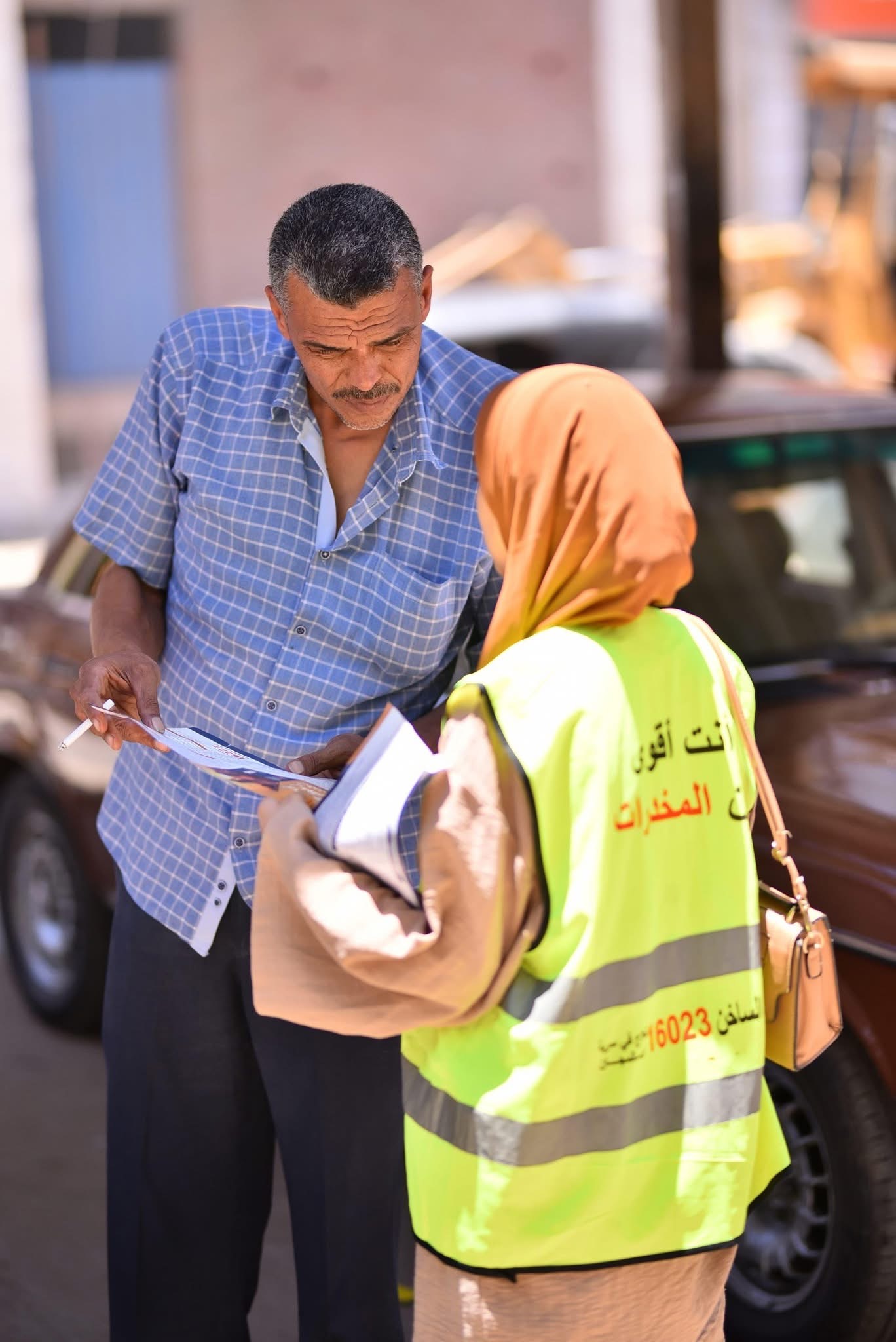 تكثيف جهود التوعية  بالمواقف لتوعية السائقين بخطورة تعاطى المواد المخدرة