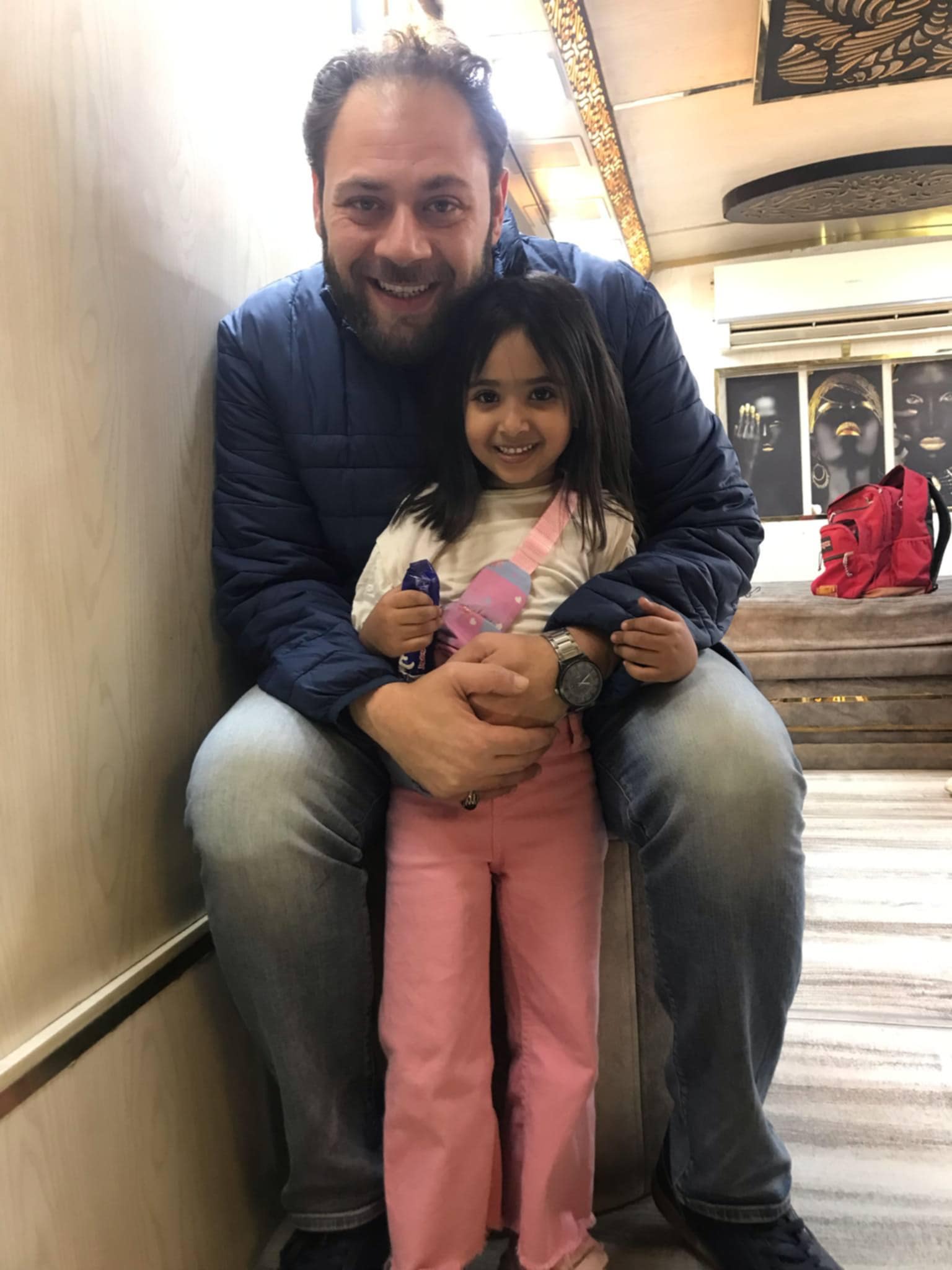 مريم مع الفنان محمد على رزق مريم مع الفنان محمد على رزق