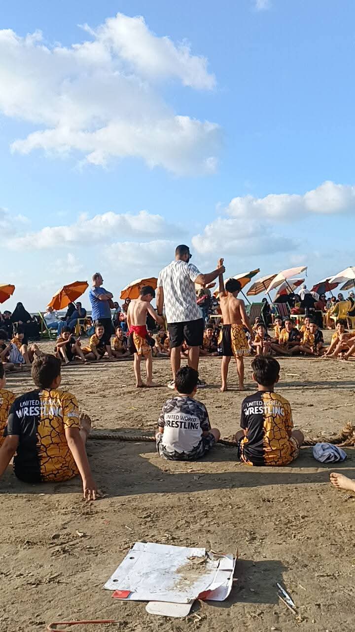 جانب من استعدادات محافظة دمياط لاستقبال بطولة المصارعة الشاطئية