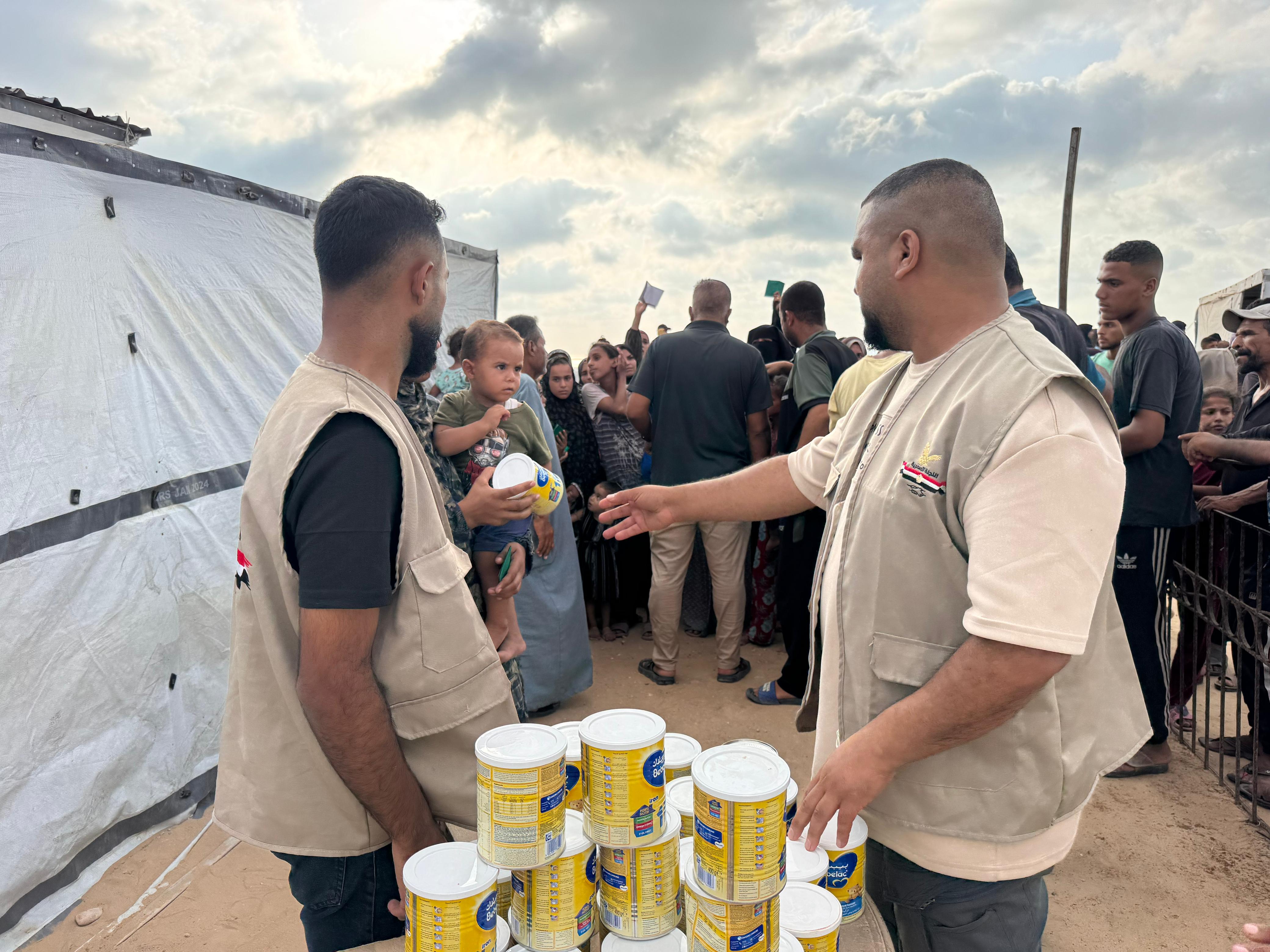 المساعدات المصرية فى غزة