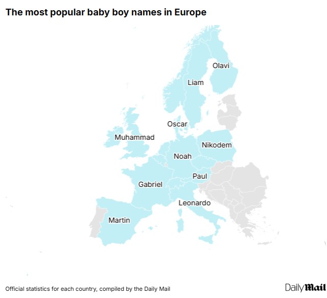 تصدر اسم محمد اسماء البنين بإنجلترا