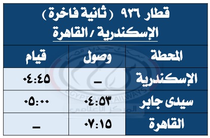 مواعيد القطارات (1)