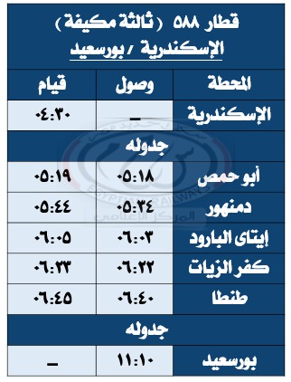 مواعيد القطارات (4)