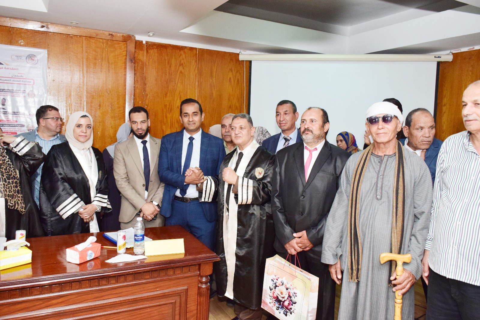 جانب من مناقشة درجة الماجستير