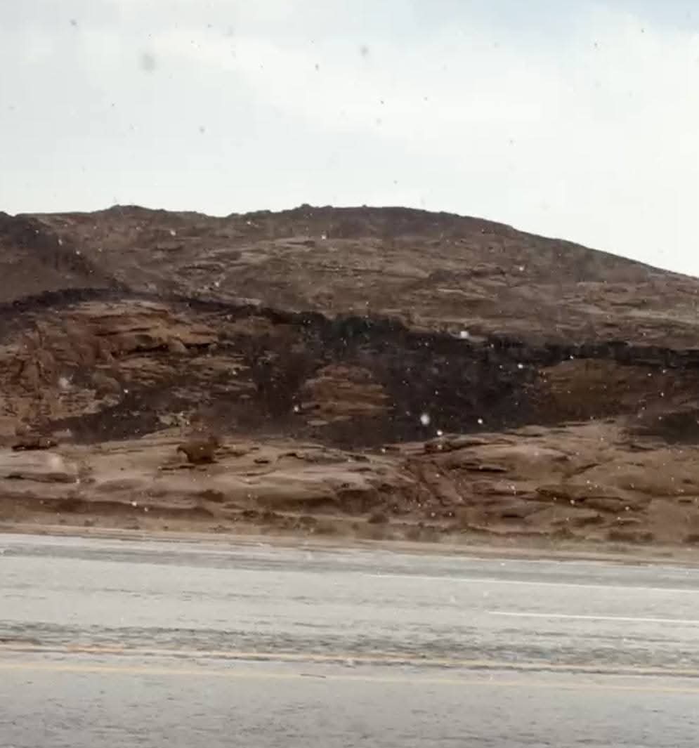 الامطار فى مدينة سانت كاترين الامطار فى مدينة سانت كاترين